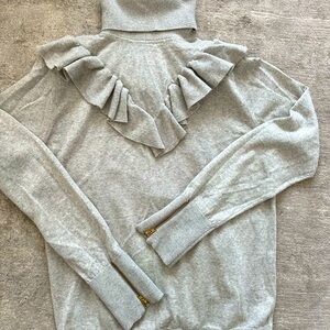 JCrew grey merino wool super soft turtleneck